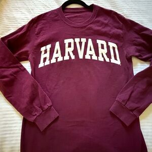 Fanatics Maroon Harvard Long Sleeve Tee